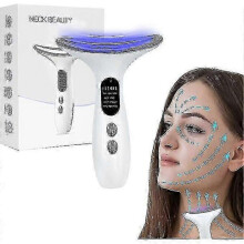 (White) Neck Face Massager, Electric Face And Neck Lifting Face Contouring Tool
