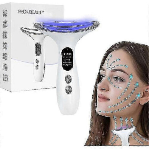 (White) Neck Face Massager, Electric Face And Neck Lifting Face Contouring Tool