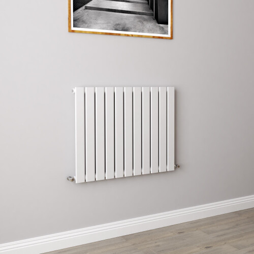 AICA (600x748mm Single) Horizontal flat radiator white all sizes
