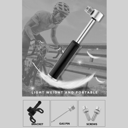 Tire Pump for Wheelchair Inflator Lockable Secure Connection 2