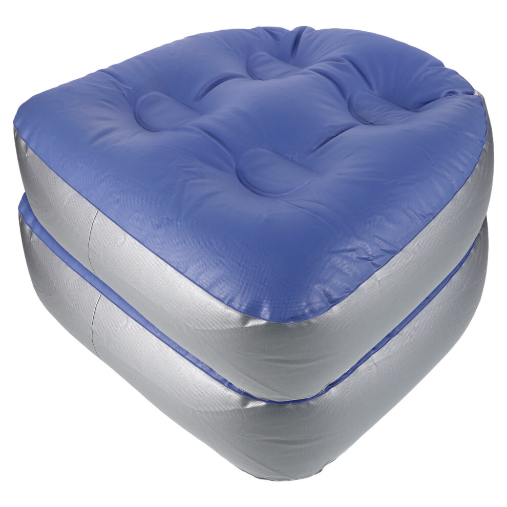 Inoomp Inflatable Bathtub Mat Spa Seat Booster Thick Bath Pillow Suction Cups