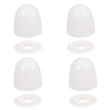 4Pz Bulloni Per Wc ABS Bianco Set Con Rondelle