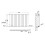 AICA (600x884mm Single) Horizontal flat radiator white all sizes 4