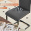 AINPECCA 4PCS Dining Chairs Velvet Cantilever Chairs Grey 5