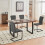 AINPECCA 4PCS Dining Chairs Velvet Cantilever Chairs Grey 7