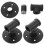 3Pcs Wall Mounted Iron Wine Bottle Rack with Rustic Home Style 7