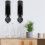 3Pcs Wall Mounted Iron Wine Bottle Rack with Rustic Home Style 3