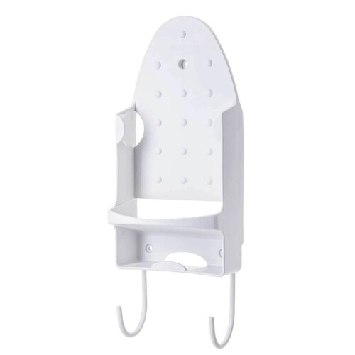 Ironing Board Holder Wall Mounted Extended Iron Organizer With Hooks For Closet And Hotel Use