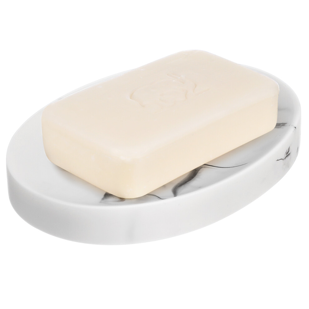 Practical -resistant Marble Texture Resin Soap Tray Bathroom-image-OPC-PJFVXNB-NEW