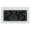 Small Digital Clock Silent Operation White Plastic 1set 9