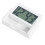 Small Digital Clock Silent Operation White Plastic 1set 3