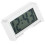 Small Digital Clock Silent Operation White Plastic 1set 6