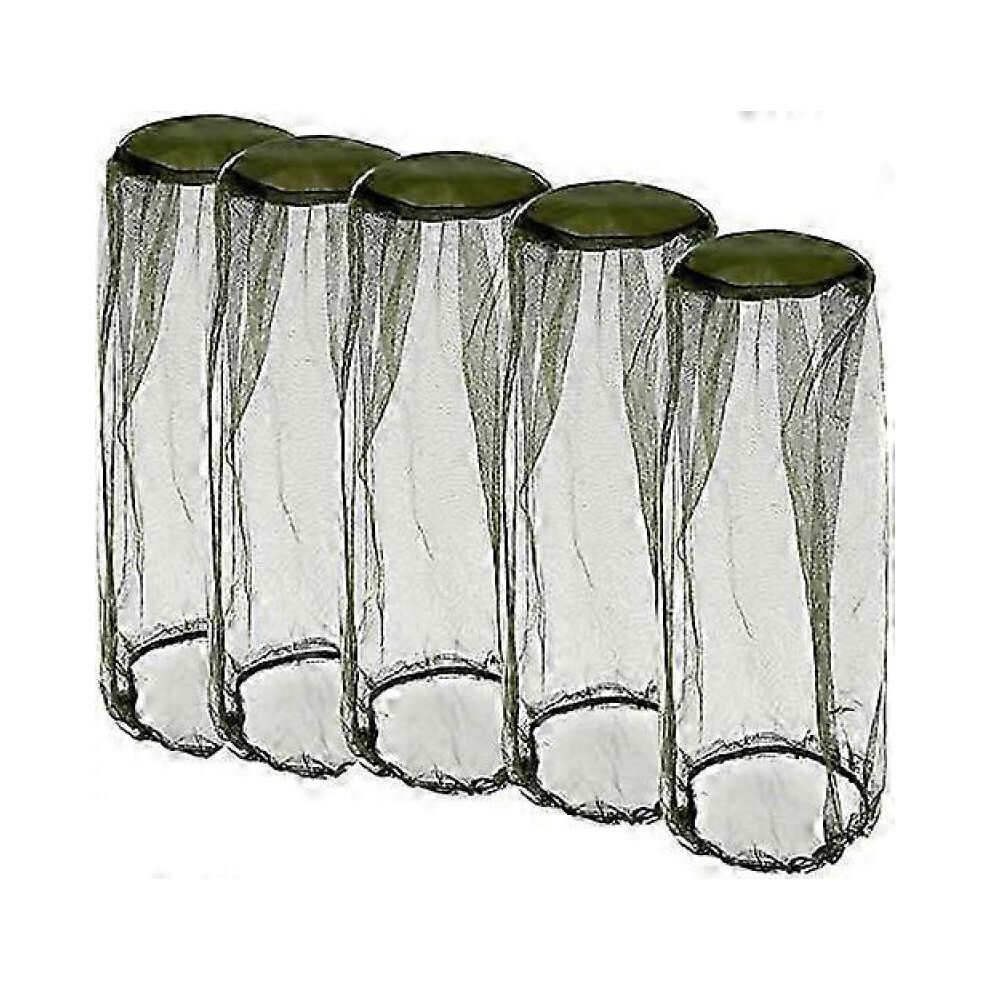 5Pcs Mosquito Head Net,Face Net,Mosquito Head Net Mesh,Mosquito Head Net,Insect Head Net,Fishing Hat Net,Mosquito Net(48X38Cm)