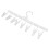 White Hat Rack Organizer for Baseball Caps Sturdy PP Hat Holder 5