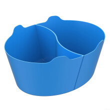 2 in 1 Silicone Slow Cooking Divider Fits 6-Quart Cookers Reusable Blue
