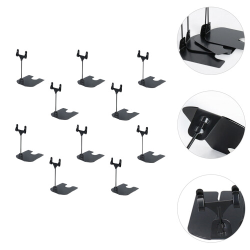 10Pièces Support De Carte Ajustable En Fer Électrolytique 2