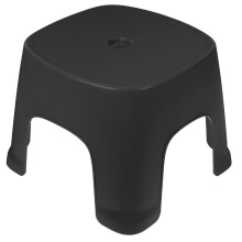 Black PVC Household Step Stool Comfort Toilet Stool for Bathroom