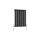 AICA (600x408mm Single) Horizontal flat radiator black all sizes 5
