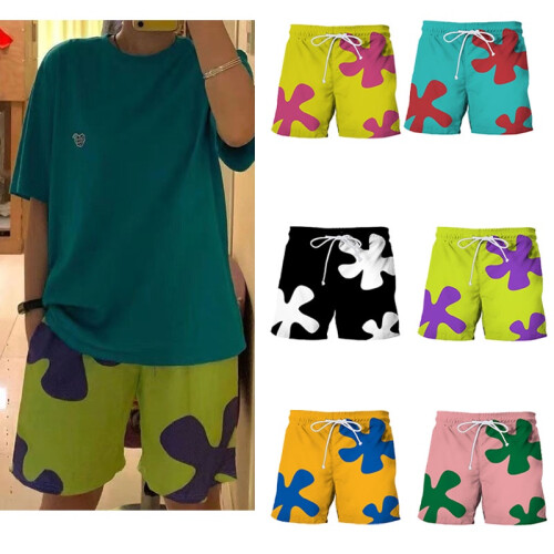 (Green,M)Spongebob Squarepants Patrick Star Shorts Beach Pants Ventilation Children Man 1