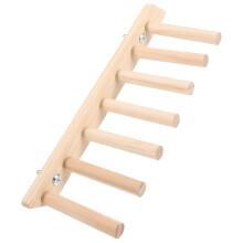 Cage Perchoir Escalier Bois Beige Pour Perroquet Perruche