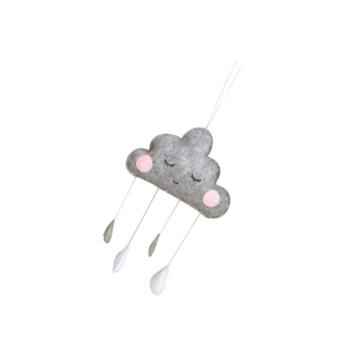 Nursery Ceiling Hanging Decoration Door Handle Felt Cloud Child 1