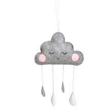 Nursery Ceiling Hanging Decoration Door Handle Felt Cloud Child
