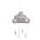 Nursery Ceiling Hanging Decoration Door Handle Felt Cloud Child 1