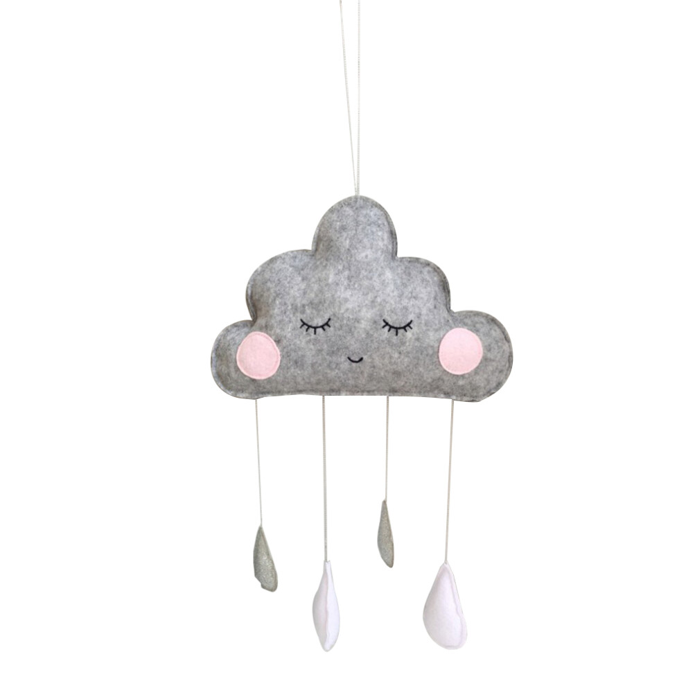 Nursery Ceiling Hanging Decoration Door Handle Felt Cloud Child Happyyami