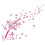Pink Wall Art Stickers Pattern PVC Bedroom Wall Decors 4