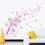 Pink Wall Art Stickers Pattern PVC Bedroom Wall Decors 6