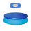 Blue Round Pool Cover for 8Ft Pools Dustproof Easy to Use Durable 6