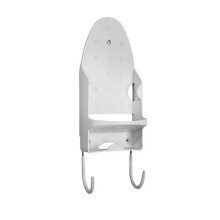Buegelbretthalter Ironing Board Holder, Wall Mount, Wardrobe Door Mount, Iron Storage, White