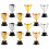 5 Pieces Mini Trophy Children's Trophies Celebration Competition 3