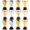 5 Pieces Mini Trophy Children's Trophies Celebration Competition 2