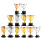 5 Pieces Mini Trophy Children's Trophies Celebration Competition 6