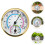 Thermometer Extra Large Outdoor Hygrometer with Clock Probe 8