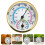 Thermometer Extra Large Outdoor Hygrometer with Clock Probe 6