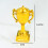 3Pcs Golden Plastic Trophy Cake Toppers Creative Contest Party Picks 10