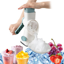 Manual Ice Crusher Hand Crank For Home Kitchen Portable Ice Shaver And Snow Cone Machine Compact Size