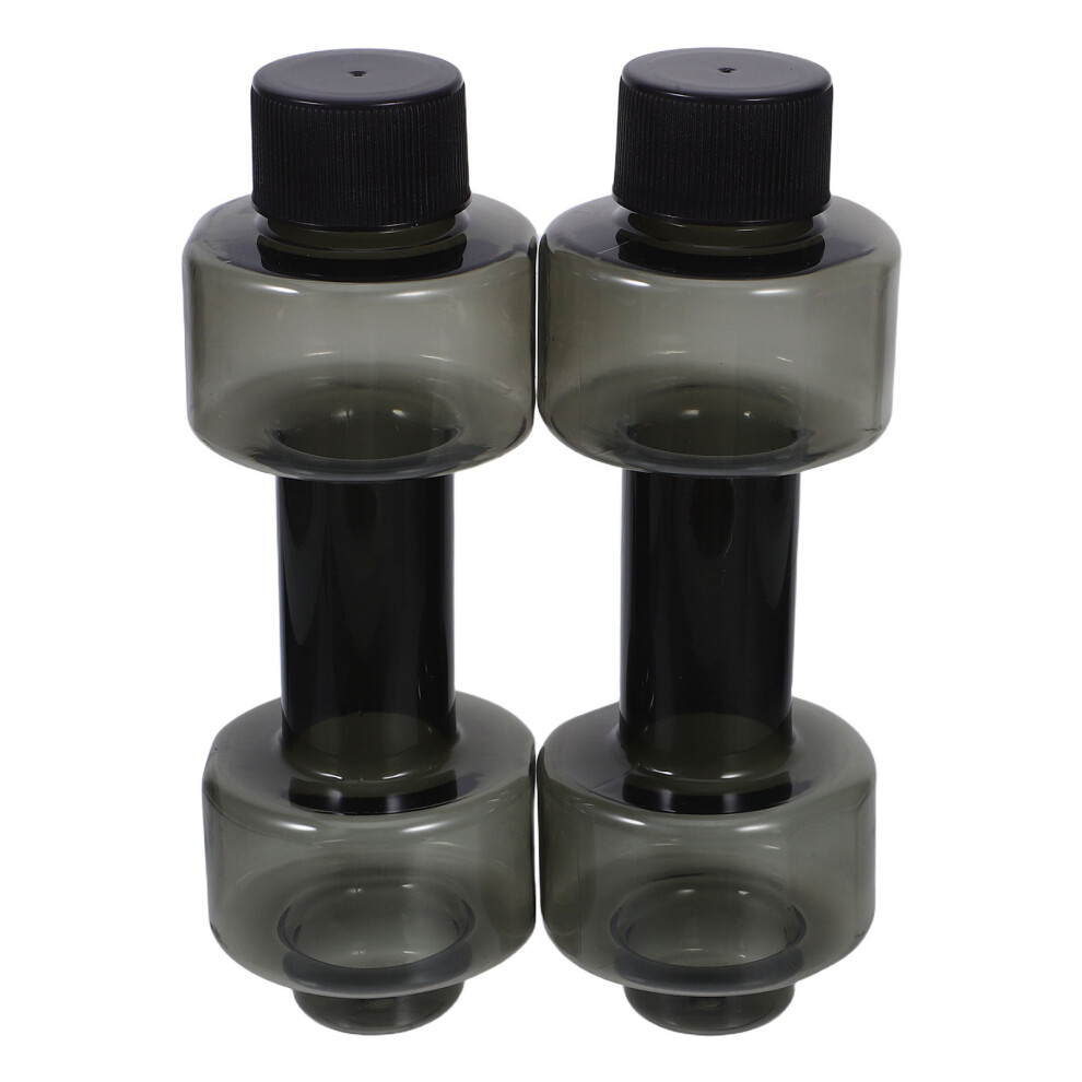 2pcs Dumbbell Shape Water Bottles Sports Drinking Bottles Water Bottle-image-OPC-PJFX69V-NEW