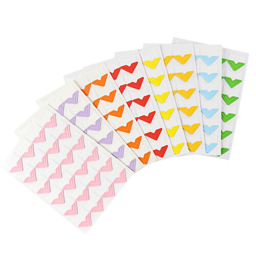 8pcs Scrapbook Corner Stickers Photo Post Corner Simple 1
