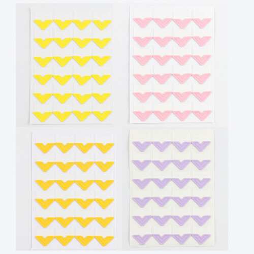 8pcs Scrapbook Corner Stickers Photo Post Corner Simple 2