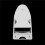 Ironing Board Holder Wall-Mounted White Bathroom Hotel-Style Easy Mount 2