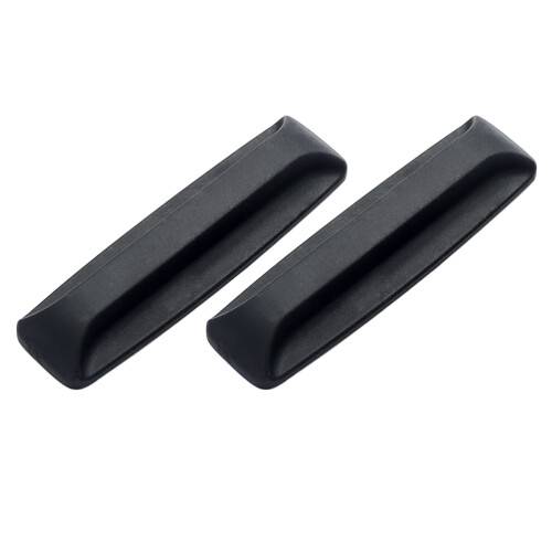 2Pcs Black PP Cabinet Handles Durable Self-Stick Door and Window Knobs 2