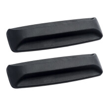 2Pcs Black PP Cabinet Handles Durable Self-Stick Door and Window Knobs