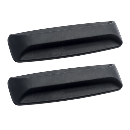 2Pcs Black PP Cabinet Handles Durable Self-Stick Door and Window Knobs