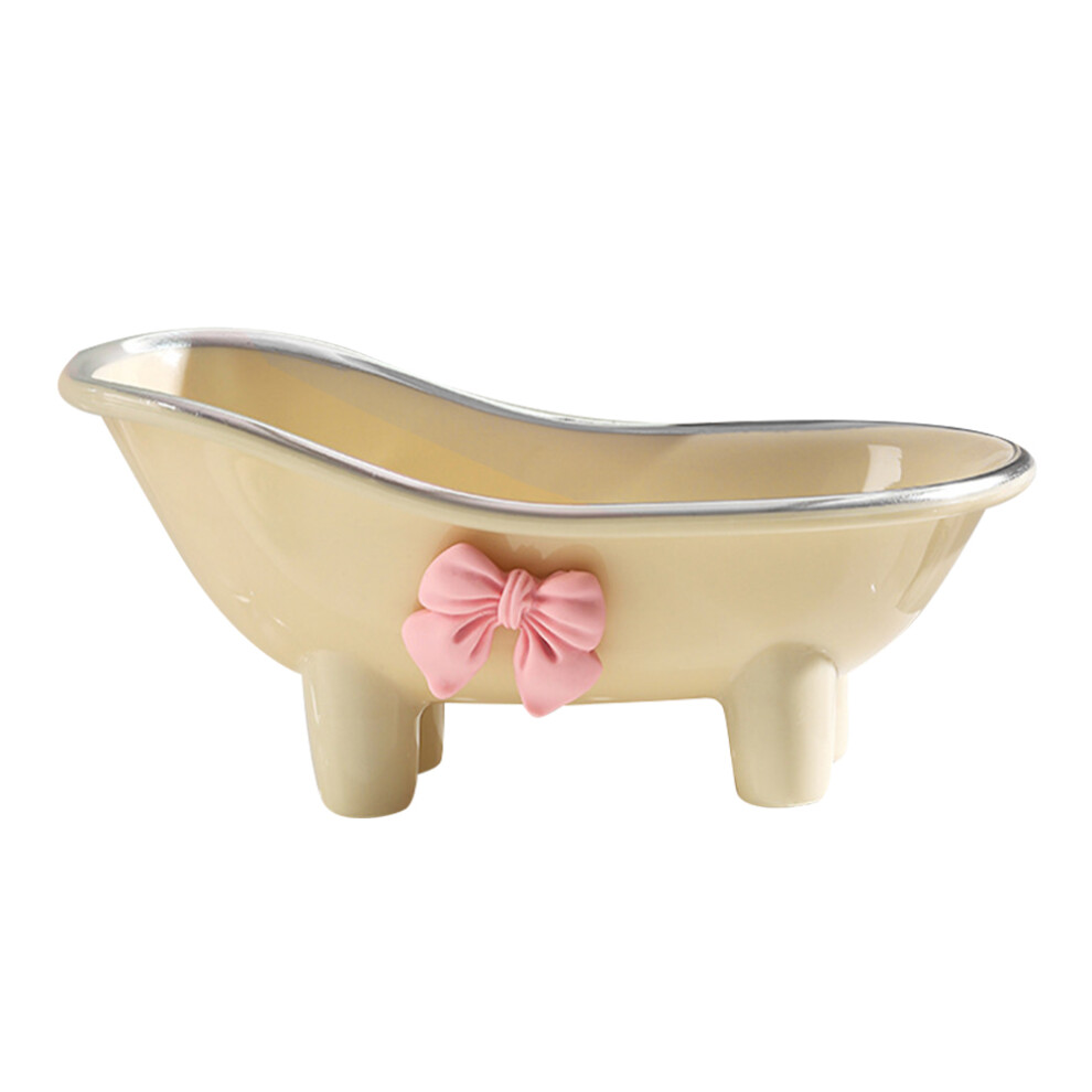 Bow Bath Soap Dish Storage Box Bar Soap Holder Shower Accessory-image-OPC-PJFXCFX-NEW