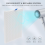 Nail Dust Collector with LED Light, 60w Powerful Nail Dust Extractor 6
