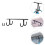 1Set Black Iron Mug Hook Under Cabinet Cup Holder Kitchen Organizer 5