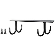 1Set Black Iron Mug Hook Under Cabinet Cup Holder Kitchen Organizer